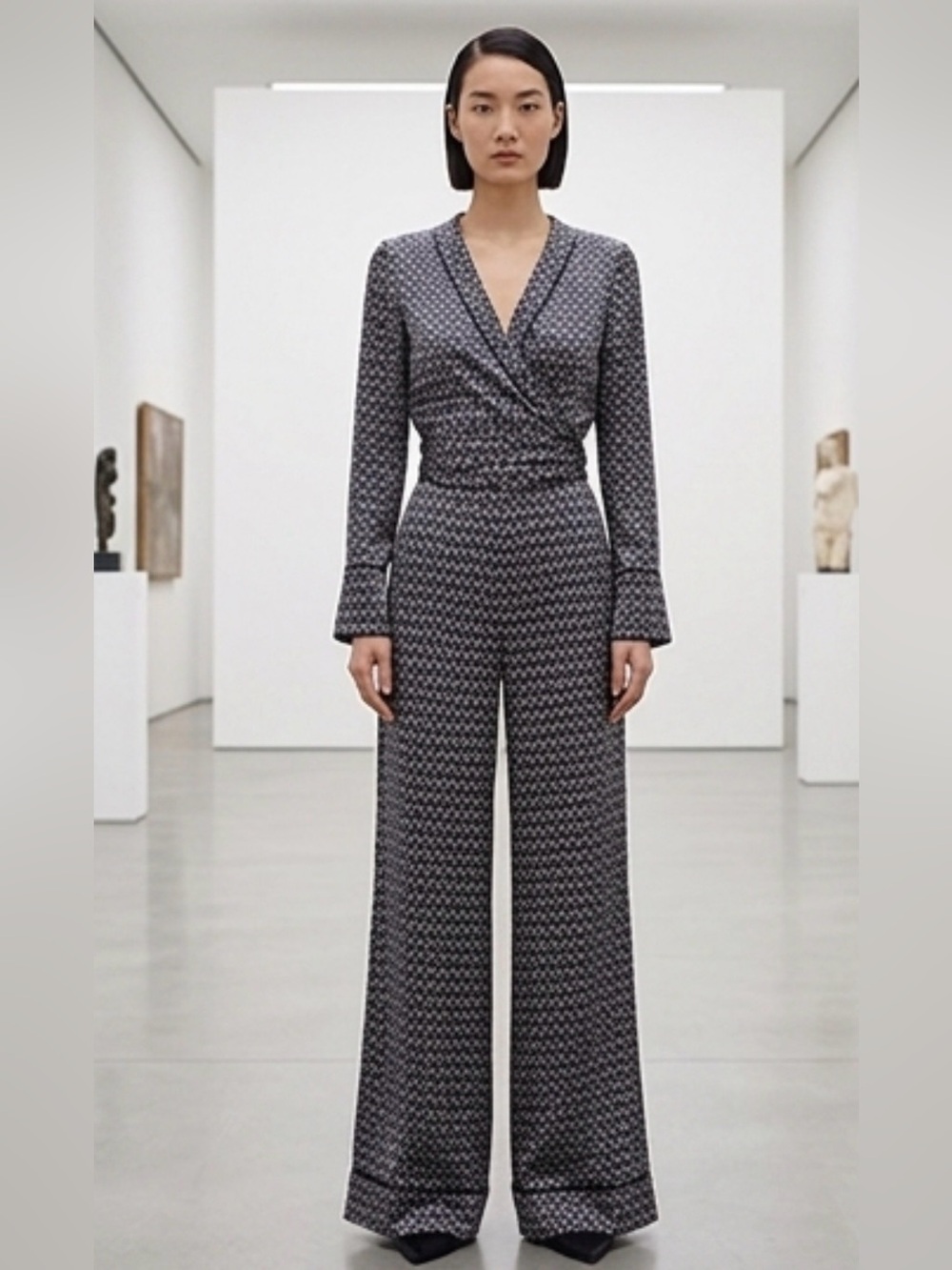 $1595 MWT JOHANNA ORTIZ Route 66 Silk Satin Jumpsuit